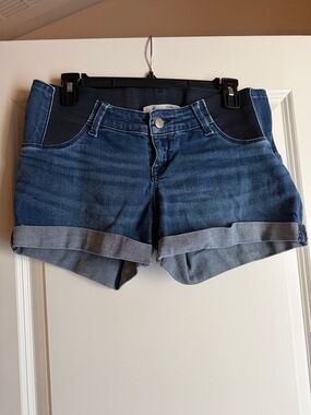 Isabel Maternity by Ingrid & Isabel Light Blue Denim Shorts